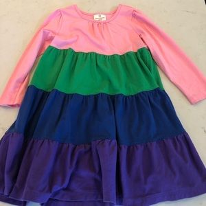 Hanna Andersson Colorblock Twirl Power Dress 110